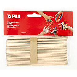 APLI Sachet de 40 bâtons - En bois naturel