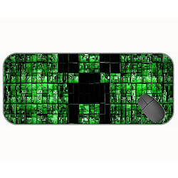 Universal (750x300x3), xxl tapis de souris de jeu étendu, tampon de souris de bureau de labyrinthe numérique vert