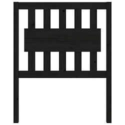 Avis Maison Chic Tête de lit scandinave pour lit adulte,Meuble de chambre Noir 80,5x4x100 cm Bois massif de pin -MN18946