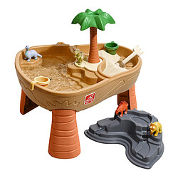 Step2 Dino Dig Table de jeu Sable et Eau | Avec Kit d'Accessoires de 7 Pièces | Table Activité Enfant à Eau pour le jardin 