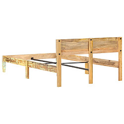 Acheter vidaXL Cadre de lit sans matelas Bois de récupération massif 120x200cm