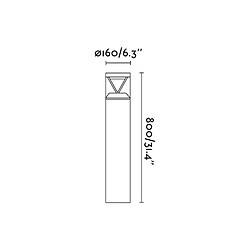 faro Plafonnier ventilateur Typhoon Acier 39 Cm