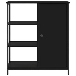 vidaXL Buffet noir 70x30x80 cm bois d'ingénierie pas cher