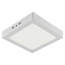 HOROZ ELECTRIC Plafonnier LED saillie carré blanc 18W (Eq. 144W) 3000K Dim. 211x28mm