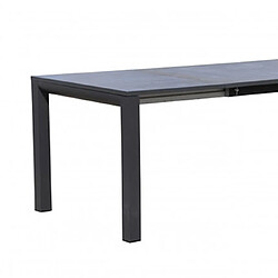 Mes Table de jardin extensible 180-240 cm avec plateau imitation pierre