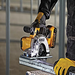 Dewalt DCS 373 NT Scie circulaire sans fil métal 18V Li-Ion + Coffret de transport TSTAK + Lame de scie 140mm - sans Batterie, sans Chargeur