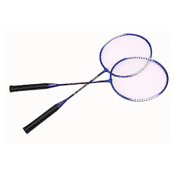 Justgreenbox Badminton Racket Stringing Offensive Single 2PC Bag Set, Bleu 