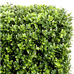 Avis Pegane Plante artificielle haute gamme Spécial extérieur/Buis artificiel Haie de structure en métal coloris vert - Dim : 62 x 25 x 95 cm