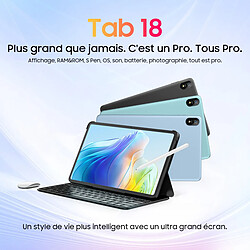 (Bleu) Blackview TAB 18 Tablette Tactiles - 12 Pouces Android 13 256Go+24Go(TF 2To) Octa-Core 8800mAh+33W/4G LTE+5G WiFi/16MP+8MP/Face ID/GPS(2024) -632g