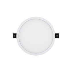 Ledkia Dalle LED 15W Ronde High Lumen Coupe Ø 130 mm Blanc neutre 4000K