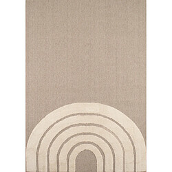 Jardindeco Tapis intérieur en polyester Fantine arc en ciel 150 x 80 cm.