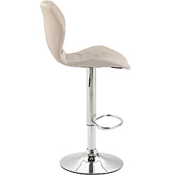 Avis Non Tabouret de bar tissu liège chrome