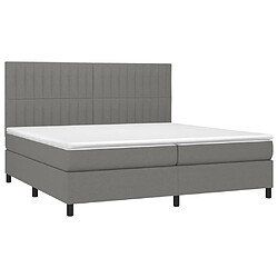 Avis Sommier à lattes,Cadre à lattes de lit et matelas et LED pour Adulte Gris foncé 200x200 cm -MN53036