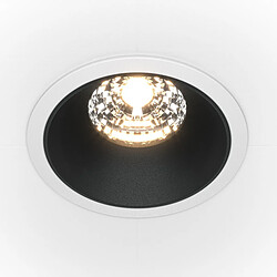 MAYTONI Downlight Encastré Rond Dimmable Blanc, Noir, 1150lm, 4000K 