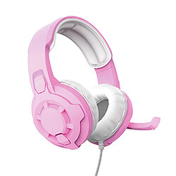 Trust - Micro-casque filaire multiplateforme RADIUS - Rose Sans fil : Non ,Microphone intégré : Oui ,Mode de sortie du son : Stéreo ,Coloris : Rose ,Marque : Trust ,Garanties commerciales : 24 mois ,Garantie légale de c