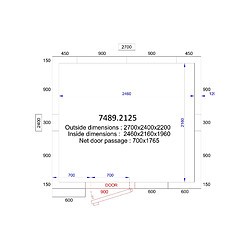 Chambre Froide Professionnelle - Hauteur 2200 mm - Combisteel