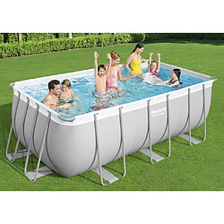 Bestway Ensemble de piscine en acier rectangulaire 412x201x122 cm