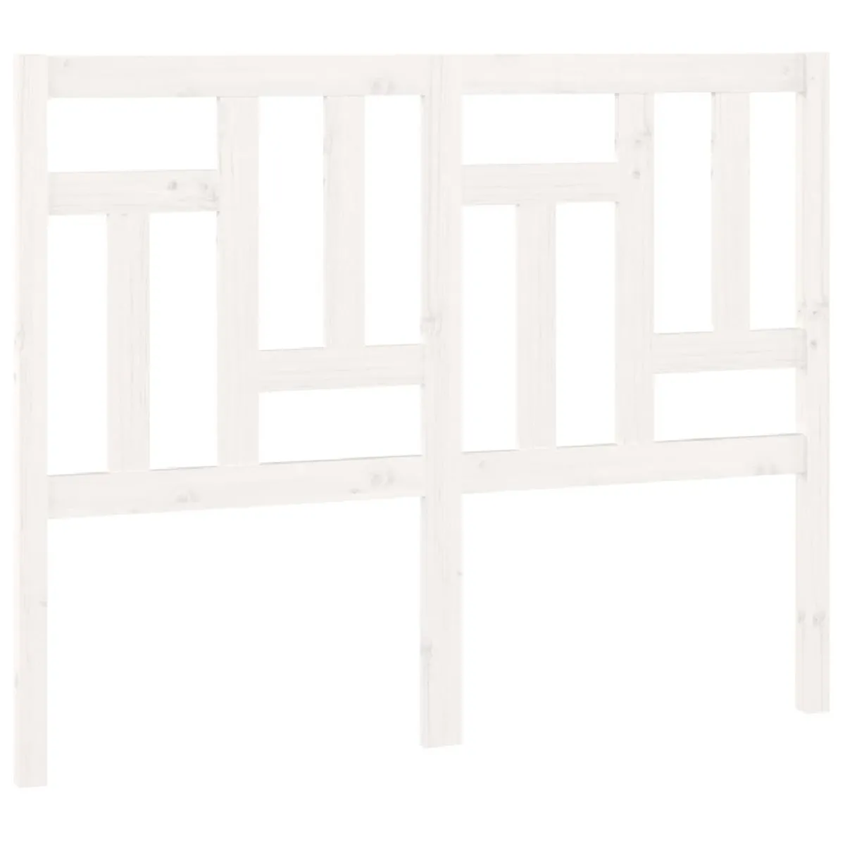 Maison Chic Tête de lit moderne pour chambre - Décoration de lit Blanc 155,5x4x100 cm Bois massif de pin -MN93828