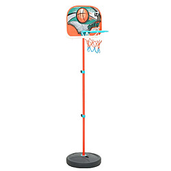 vidaXL Ensemble de basket portable réglable 133-160 cm 