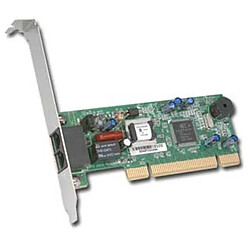 A Open Carte Modem 56K AOpen FM56-SVV GQ968 V.92 DATA FAX 56K PCI 2x RJ-11 90.19510.139 · Occasion 