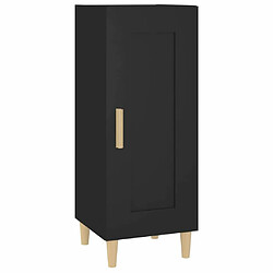 Maison Chic Buffet,Meuble de Rangement,commode pour salon,Cuisine Noir 34,5x34x90 cm Bois d'ingénierie -MN79532