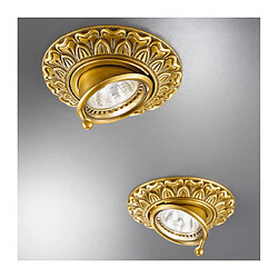 Luminaire Center Spot classique MILADY or Français 1 ampoule Diamètre 12 Cm