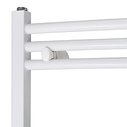 Acheter Helloshop26 Radiateur sèche-serviettes circulation d'eau chaude hauteur 48 cm salle de bain blanc 3202024