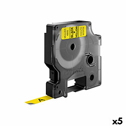 Ruban Laminé pour Etiqueteuses Dymo D1 40918 LabelManager™ Noir Jaune 9 mm (5 Unités)