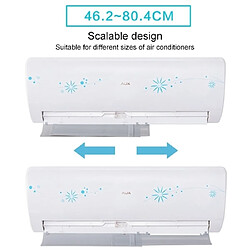 Acheter Wewoo Capuchon de déflecteur d'air ajustable breveté Pare-brise anti-soufflage universel pour climatiseur (blanc)