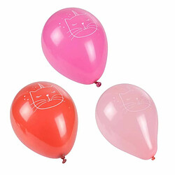 Paris Prix Lot de 6 Ballons Gonflables Boho Chat 23cm Rose 