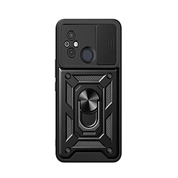 Coque Magnetic Military Defender Slide Window Anti-Impact Phonecare pour Xiaomi Poco C55 - Noir