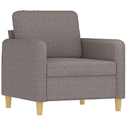 vidaXL Fauteuil Taupe 60 cm Tissu