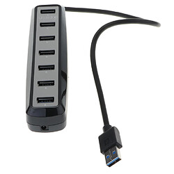 Avis Répartiteur USB 3.0 Hub 7 ports USB 3.0 haute vitesse, transmission rapide, noir