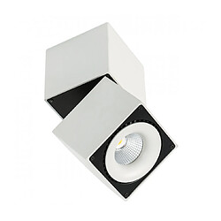 Luminaire Center Plafonnier spot technique et moderne Sevilla Square Ceiling 4000K Blanc noir Coloris : Blanc noir Matèriau : Aluminium Hauteur en Cm : 19 Longueur en Cm : 10 Largeur en Cm : 10 IP : 20 Type d'ampoule : Led intégré Puissance en W