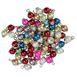 Avis Kit 100pcs Perles Coloré en Verre Perle Plat Daisy Charmes Pendentif Bijoux DIY Article Artisanat