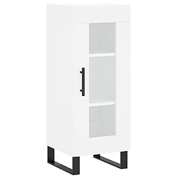 Maison Chic Buffet,Meuble de Rangement,commode pour salon,Cuisine blanc 34,5x34x90 cm bois d'ingénierie -MN45322