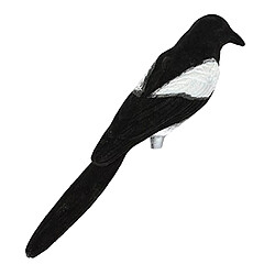 Magpie Decoy Sculptures Réaliste Pie Epouvantail Préserve de Plante pour Jardin Leurre de Chasse