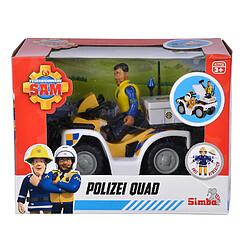 Simba Toys Sam le Pompier Quad Police et 1 figurine pas cher