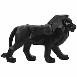 Paris Prix Statuette Déco Lion Origami 33cm Noir