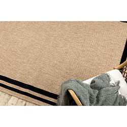 RUGSX Tapis SPARK 0687 beige noir - Cadre, sisal, structurel 120x170 cm pas cher