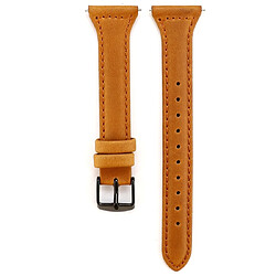 Acheter Wewoo Bracelet pour montre connectée Fitbit Versa razy Cheval Texture En Cuir Véritable Marron Clair