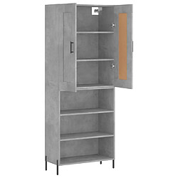 Acheter Maison Chic Buffet,Meuble de Rangement,commode pour salon,Cuisine Gris béton 69,5x34x180 cm Bois d'ingénierie -MN98498