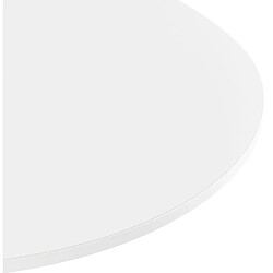 Acheter Alterego Mange-debout / table haute 'CARACAS' blanche - Ø 90 cm