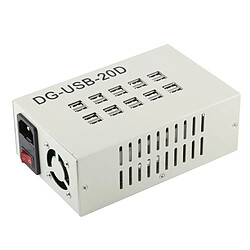 Wewoo Dock de charge 60W 12A 20 ports USB chargeur rapide station de bureau adaptateur secteur