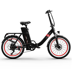 Vélo électrique pliable OneSport OT16-2 20" Moteur 250 W Batterie 48 V 17 Ah - Rouge 