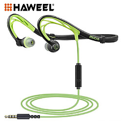 GUPBOO HAWEEL casque de sport filaire pliable collier de nuit en cours d'exécution casque intra-auriculaire stéréo conçu pour la course à pied casque de gymnastique