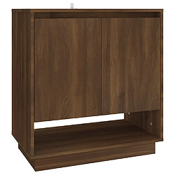 vidaXL Buffet Chêne marron 70x41x75 cm Bois d'ingénierie