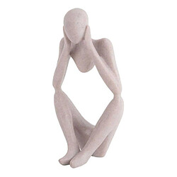 Pt' Statuette silhouette en polyrésine Dreaming gris clair. Statuette silhouette en polyrésine Dreaming gris clair