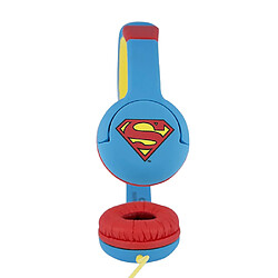 Superman DC0262 Casque Audio Filaire Supra-Auriculaire Jack 3.5mm Leger Bleu