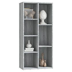 Avis vidaXL Armoire à livres Sonoma gris 50x25x106 cm